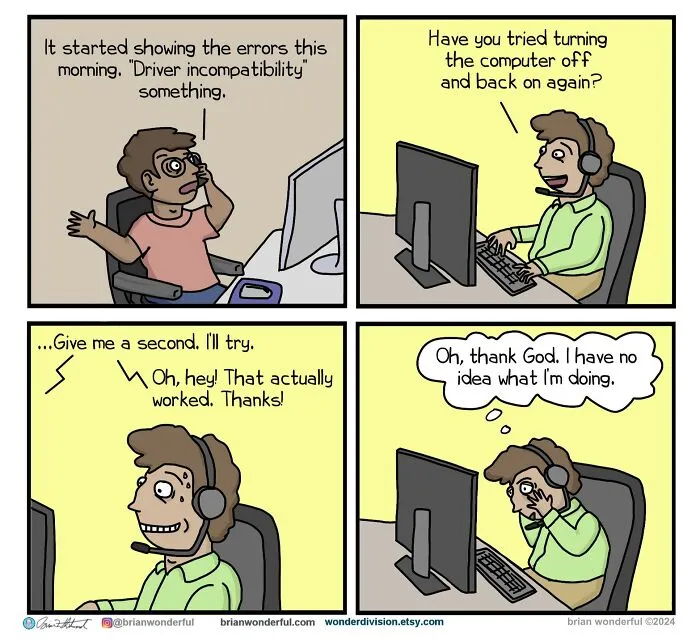 Dark Humor And Random Laughs: 40 Comics By Brian Wonderful