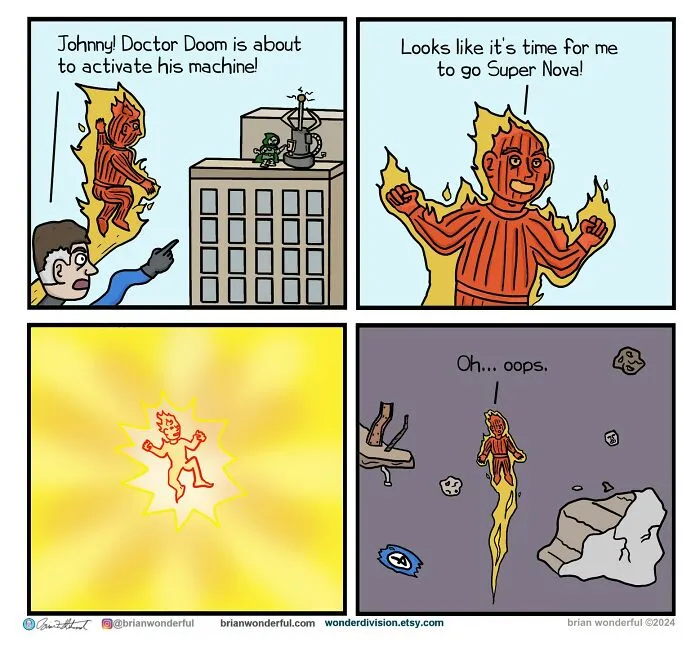 Dark Humor And Random Laughs: 40 Comics By Brian Wonderful