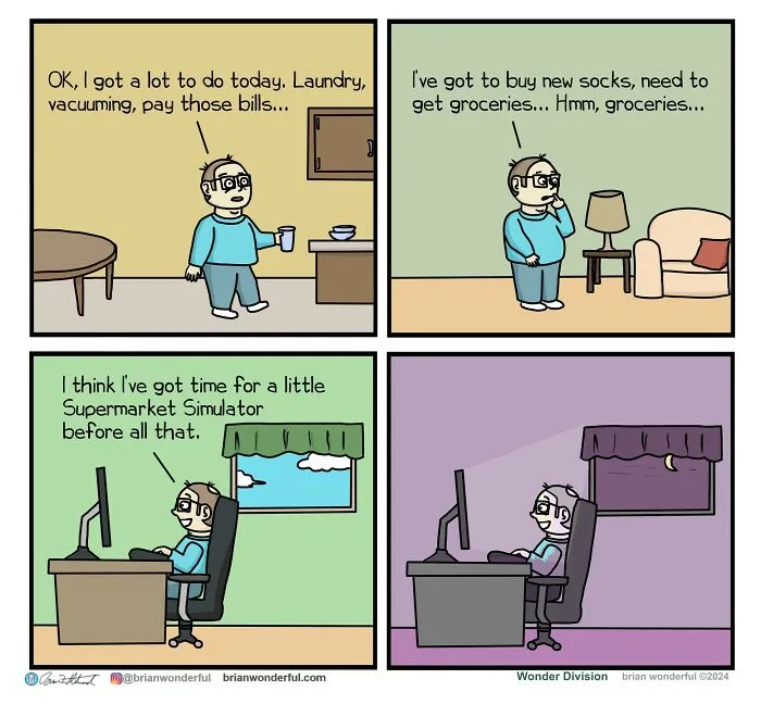 Dark Humor And Random Laughs: 40 Comics By Brian Wonderful