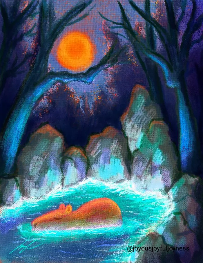 I Created Paintings Of Capybaras In Various Moments Of Rest And Relaxation (27 Pics)