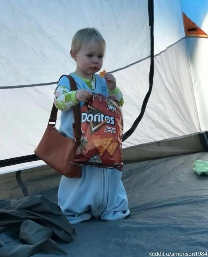 “El primer viaje de campamento de mi hija. Así es como me despertó a las 6:15 de la mañana”⁠