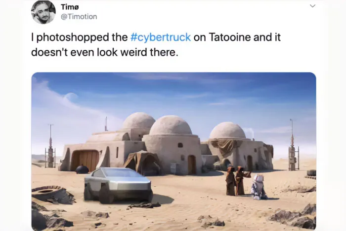 Cybertruck On Tatooine