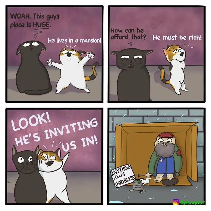 60 Hilariously Dark Comics With Unexpected Twists By ‘Fatsraptor’