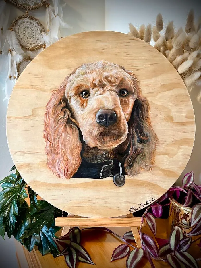 I Created 19 Unique Artworks On Wood Using Colored Pencils And Acrylic Paints