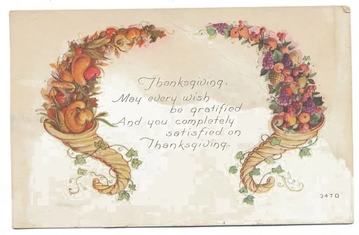 34 Pretty, Amusing And Simply Weird Thanksgiving Postcards From The Past