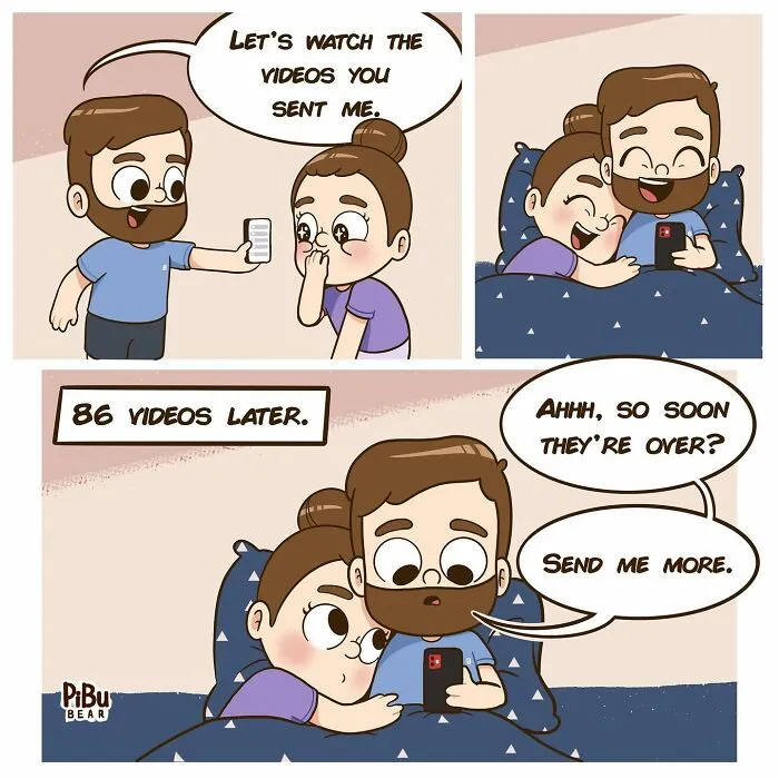38 Comics That Perfectly Illustrate What It’s Like To Be In A Relationship, Created By Pibubear (New Pics)