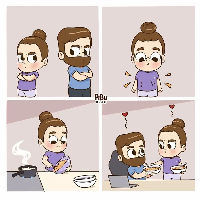 38 Comics That Perfectly Illustrate What It’s Like To Be In A Relationship, Created By Pibubear (New Pics)