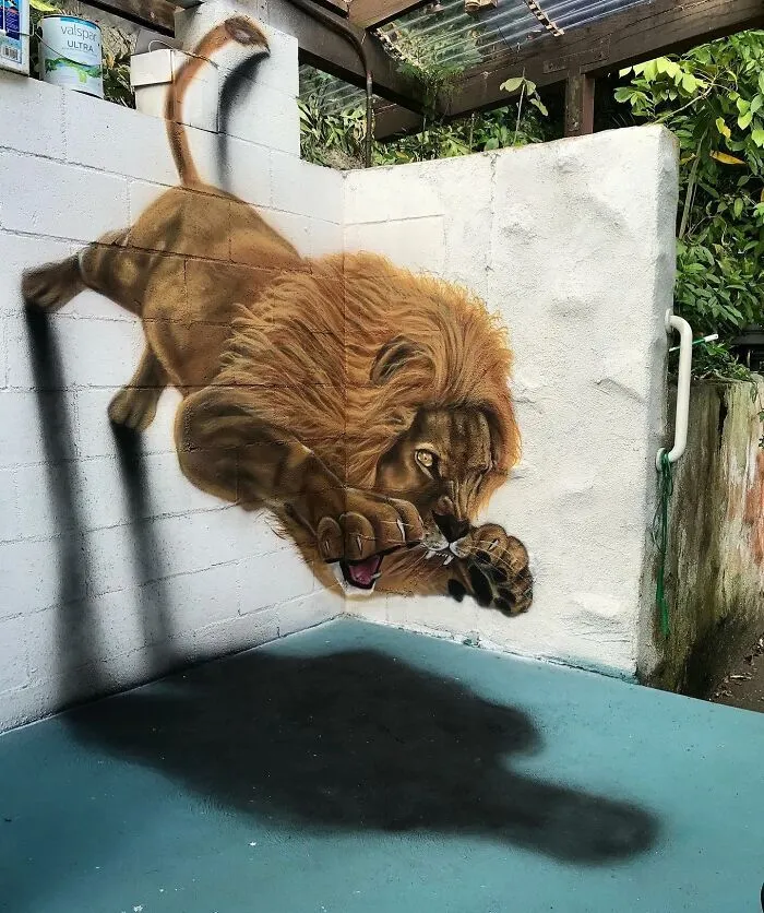 Artist Creates 3D Murals That Practically Jump Off The Wall (20 Pics)