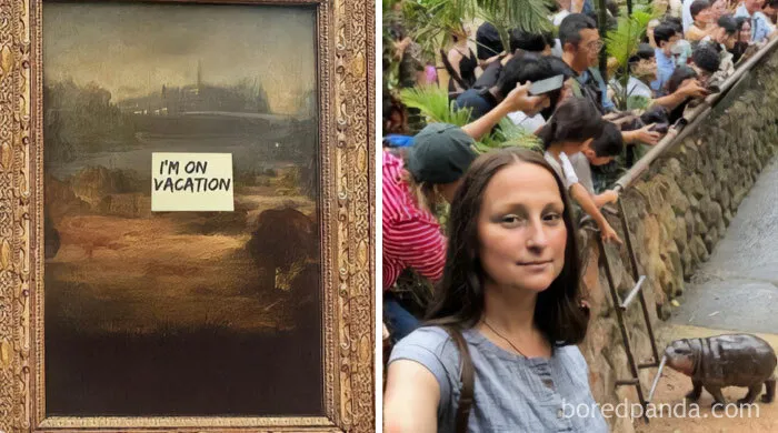 Mona Lisa Visits Moo Deng