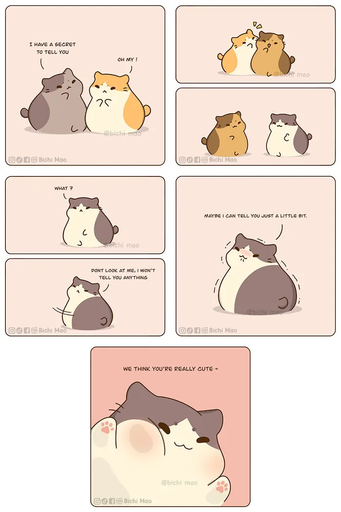 30 Heartwarming Cartoons By Olive Yong Featuring Chubby Cats Dealing With Everyday Challenges (New Pics)