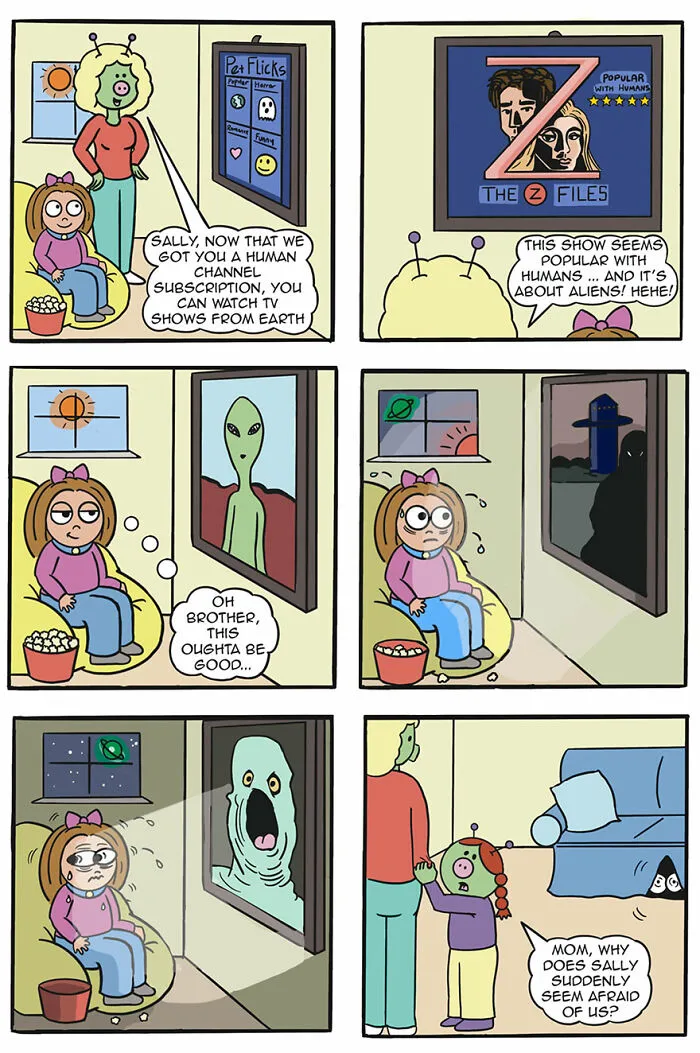 ‘Me, The Family Pet?’ Comic Shows What Life Would Be Like If Aliens Adopted Humans As Pets