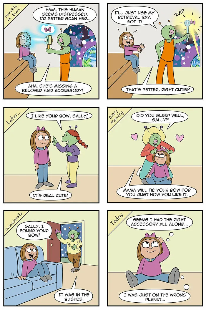 ‘Me, The Family Pet?’ Comic Shows What Life Would Be Like If Aliens Adopted Humans As Pets
