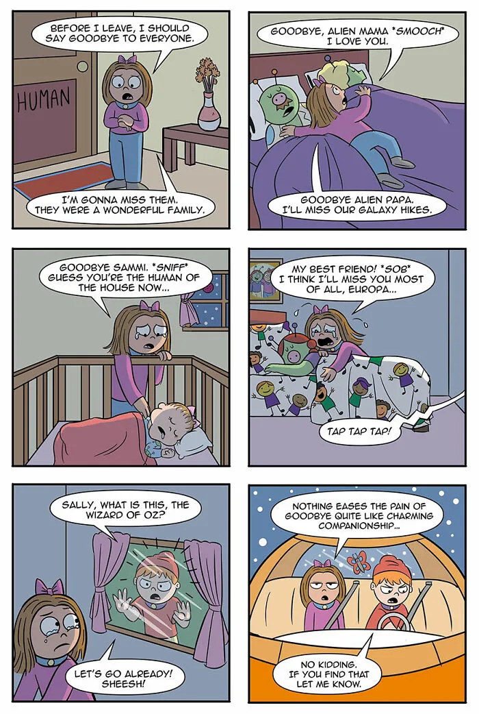 ‘Me, The Family Pet?’ Comic Shows What Life Would Be Like If Aliens Adopted Humans As Pets