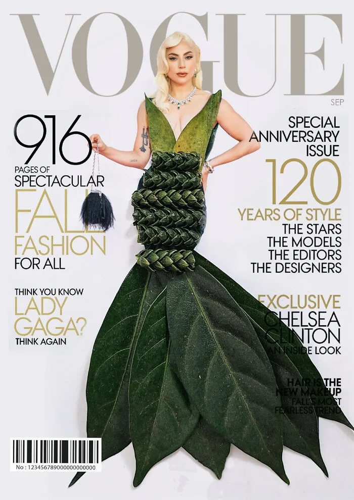 Creative Spin On Magazine Covers: 16 Outfits That I Styled With Flowers And Vegetables