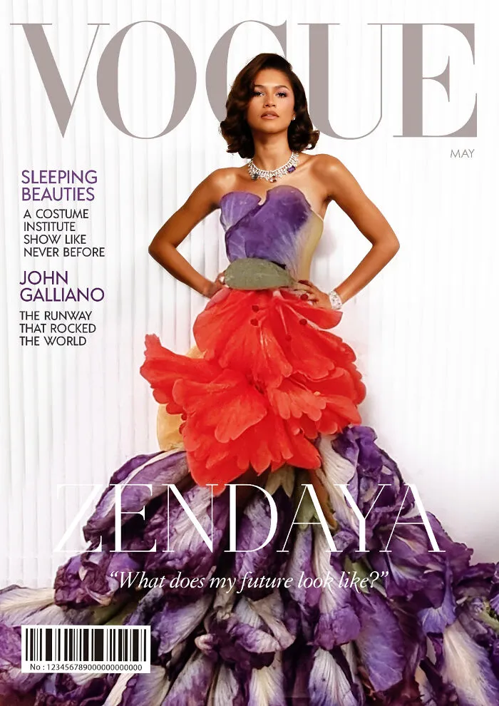 Creative Spin On Magazine Covers: 16 Outfits That I Styled With Flowers And Vegetables
