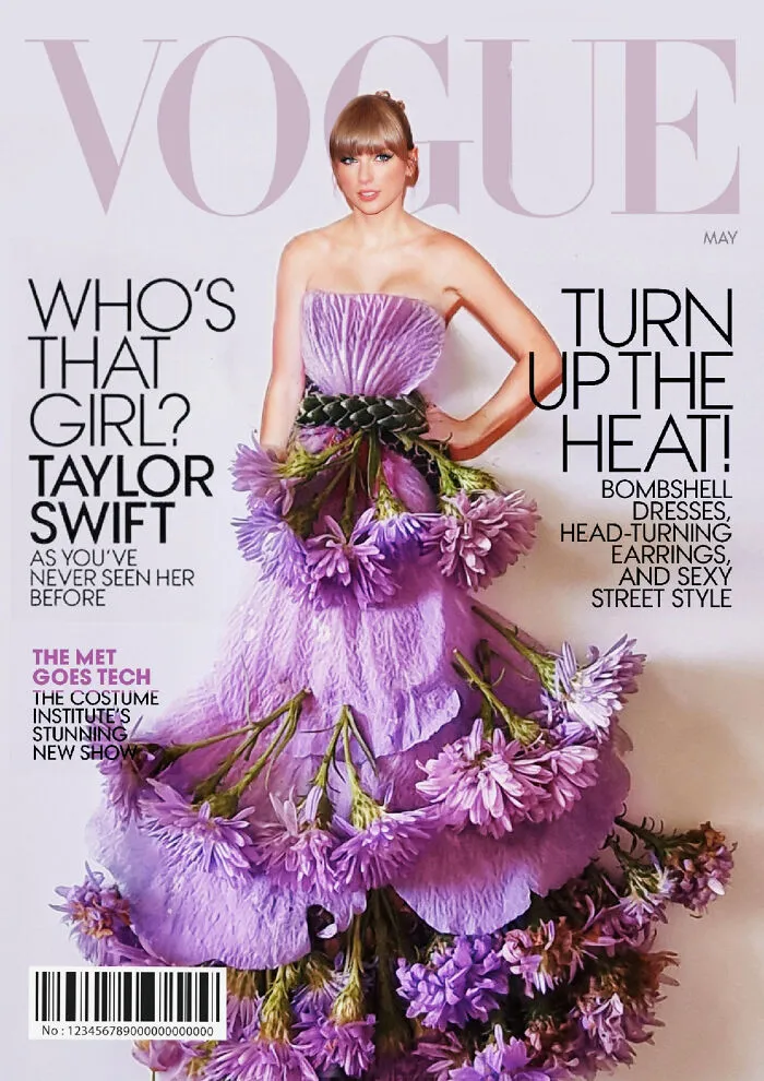 Creative Spin On Magazine Covers: 16 Outfits That I Styled With Flowers And Vegetables