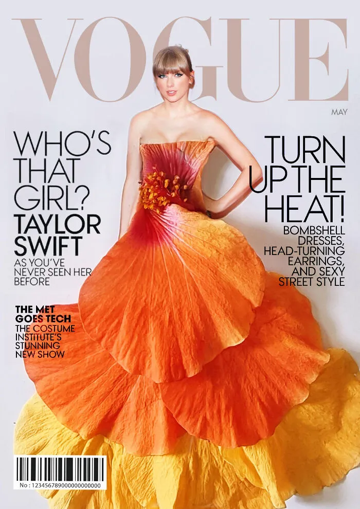 Creative Spin On Magazine Covers: 16 Outfits That I Styled With Flowers And Vegetables