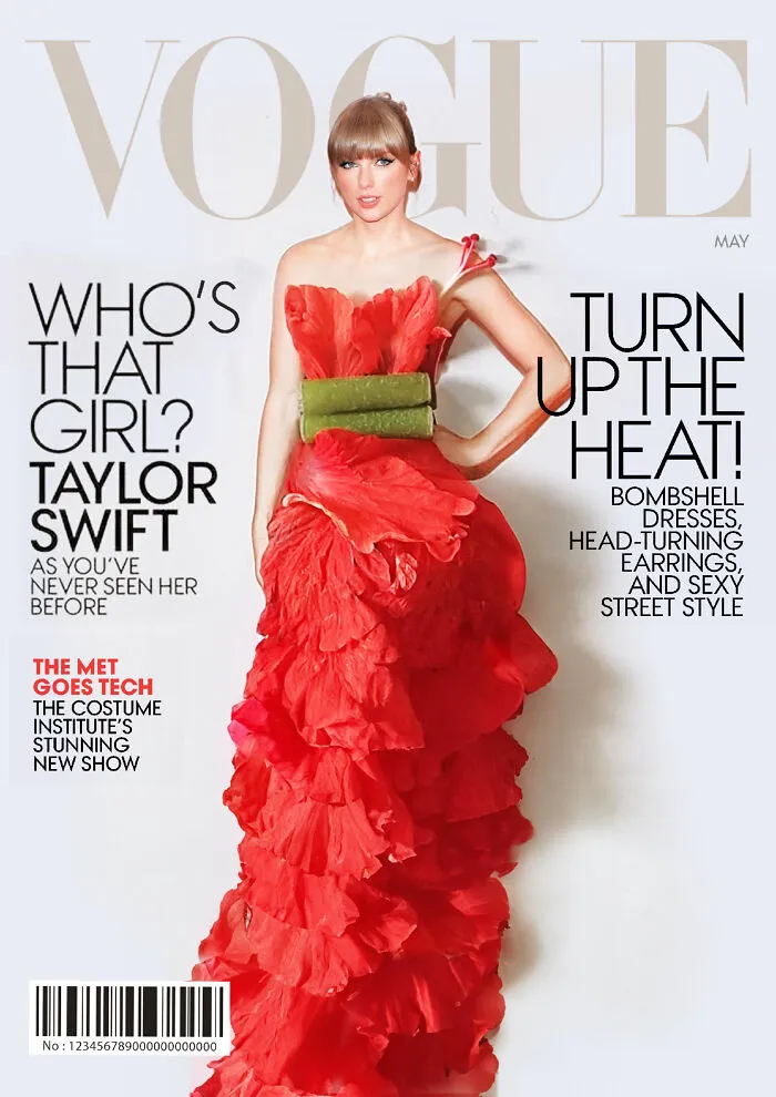Creative Spin On Magazine Covers: 16 Outfits That I Styled With Flowers And Vegetables