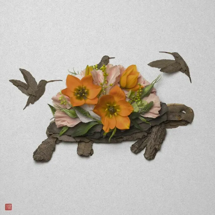 Raku Inoue Brings Animals To Life With Flower Arrangements (57 New Pics)