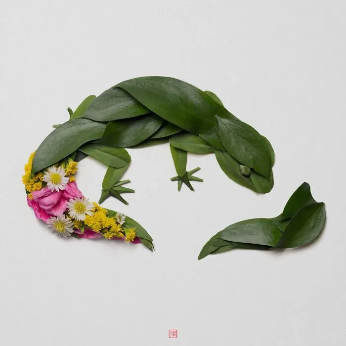 Raku Inoue Brings Animals To Life With Flower Arrangements (57 New Pics)