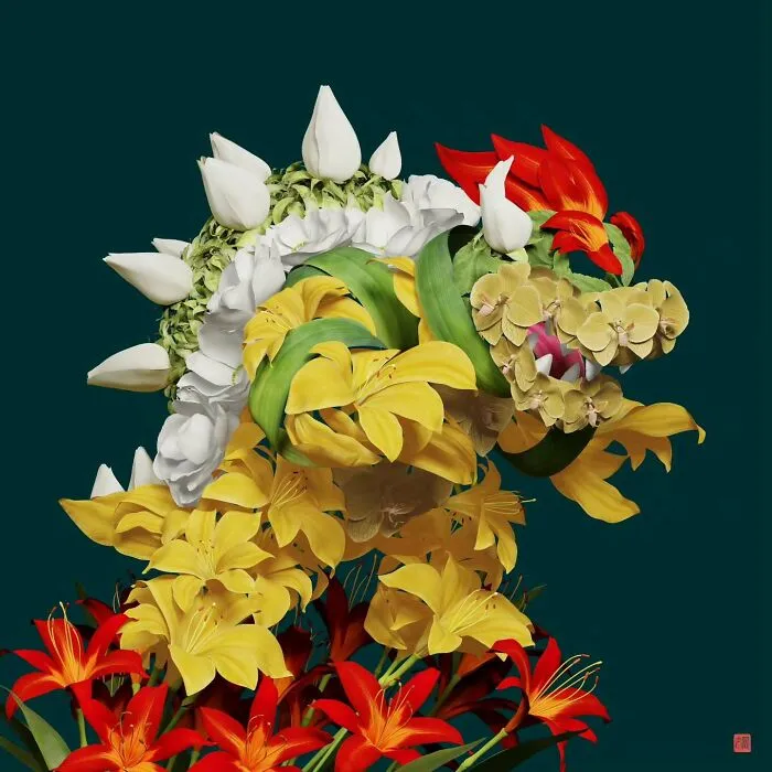 Raku Inoue Brings Animals To Life With Flower Arrangements (57 New Pics)