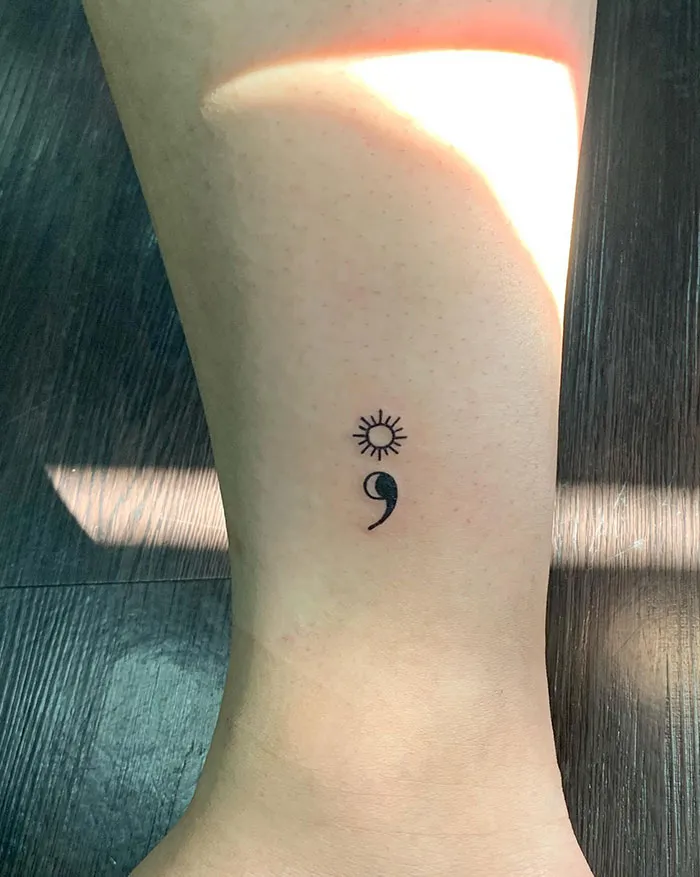 Yin-Yang With Sun Semicolon