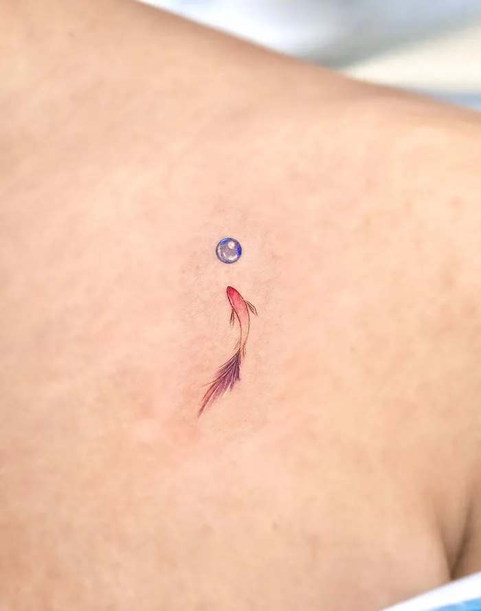 Fish and Bubble Semicolon