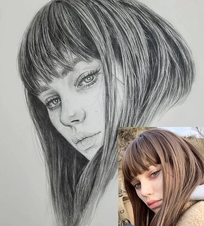This Artist Transforms Simple Sketches Into Photorealistic Faces (20 Pics)