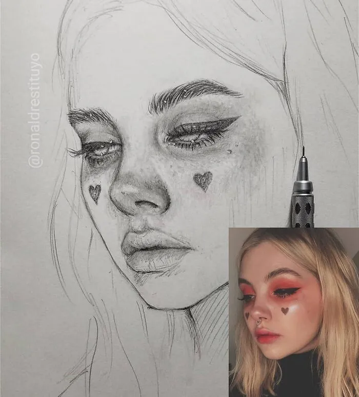 This Artist Transforms Simple Sketches Into Photorealistic Faces (20 Pics)
