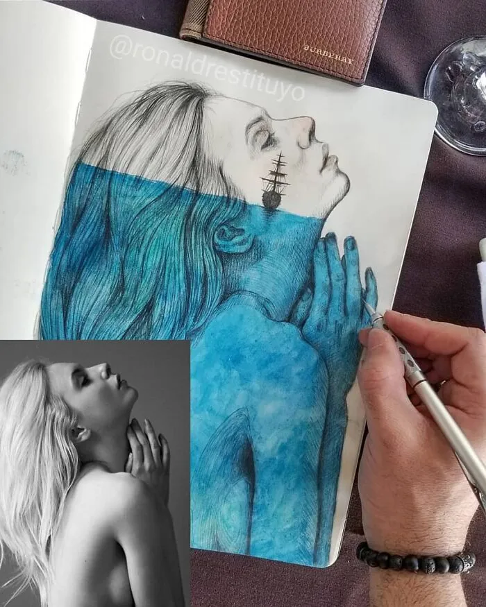 This Artist Transforms Simple Sketches Into Photorealistic Faces (20 Pics)