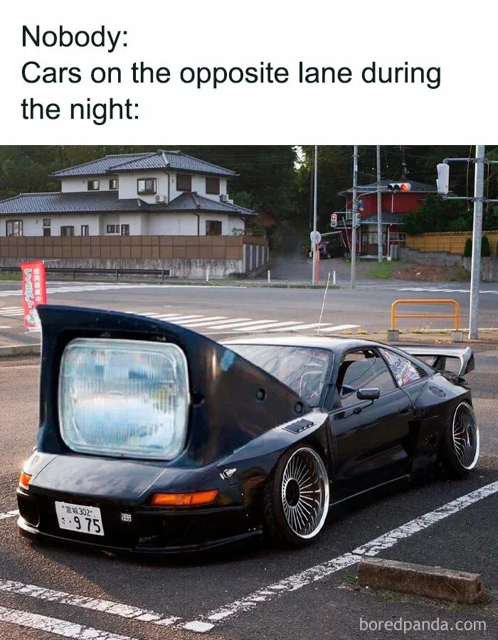 Oncoming Headlight