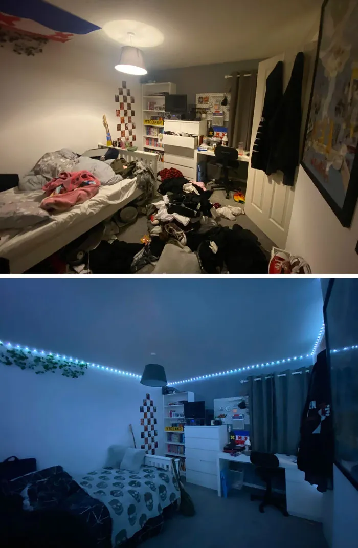 I Just Want To Share The Before And After Of Cleaning My Depression Room. I Tried To Show My Mum But She Just Said That I Shouldn’t Have Let It Get To This Stage And That She Isn’t Going To Praise Me For Something That I Should Be Doing Anyway