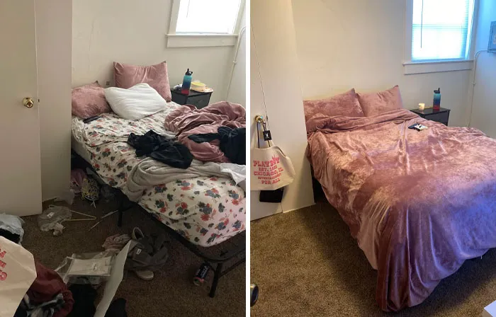 My First Own Apartment And I’ve Been In Such A Bad Depressive Episode I Haven’t Been Taking Care Of It, But I Finally Cleaned My Room Today!