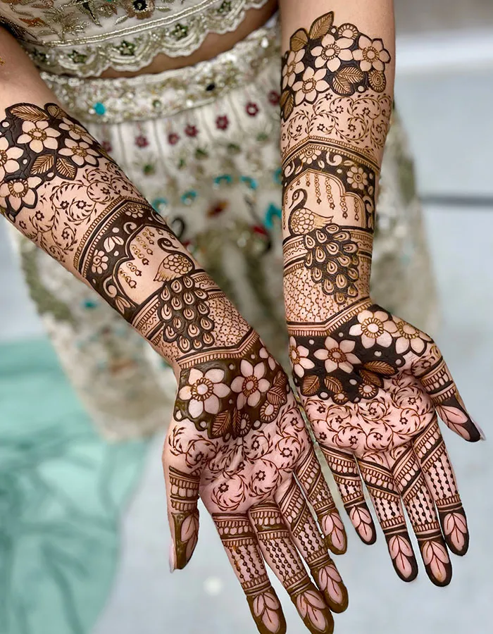 Peacock Henna Art