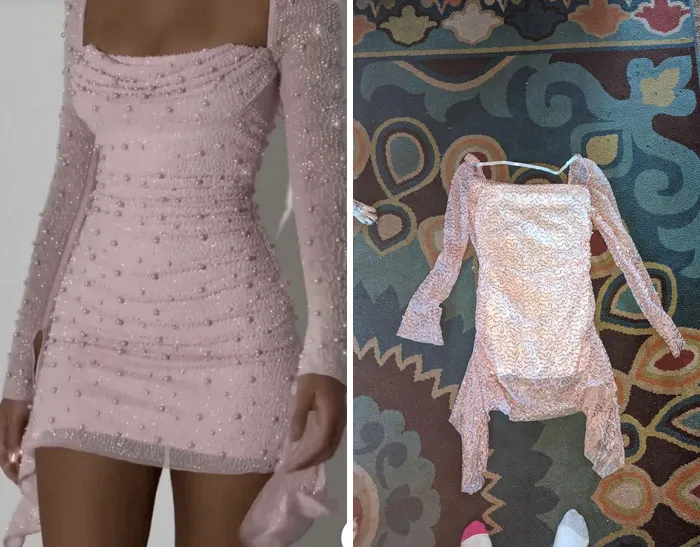 Compré este vestido y finalmente lo recibí tres meses después sólo para que me estafaran