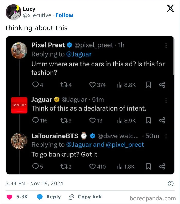 Car Brand Jaguar Rebrands, Completely Misses The Mark, Internet Goes Wild With 40 Memes