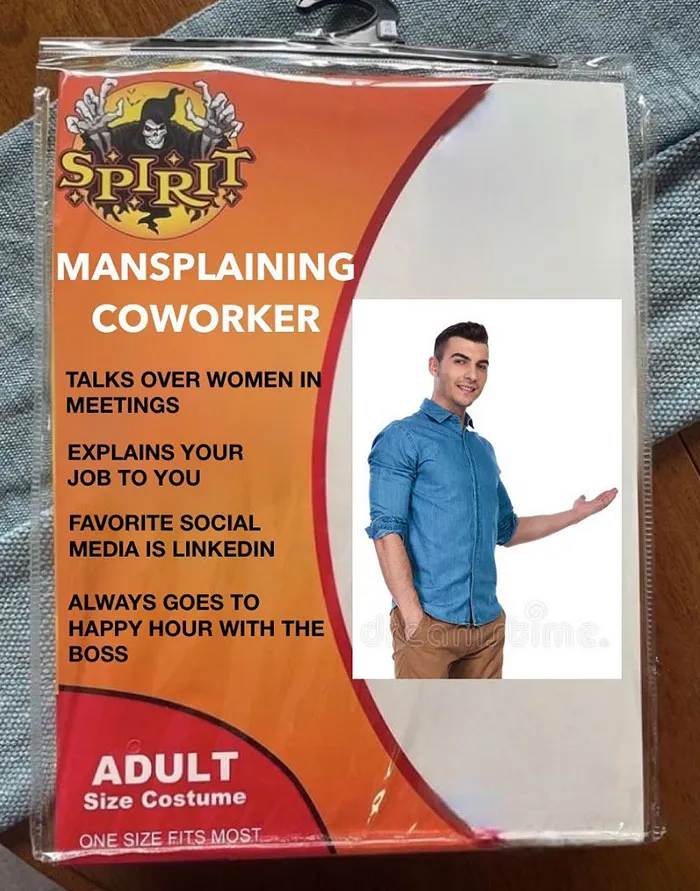 Mansplaining Coworker Costume
