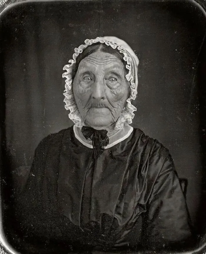 Una de las personas más ancianas fotografiada en 1840-1850