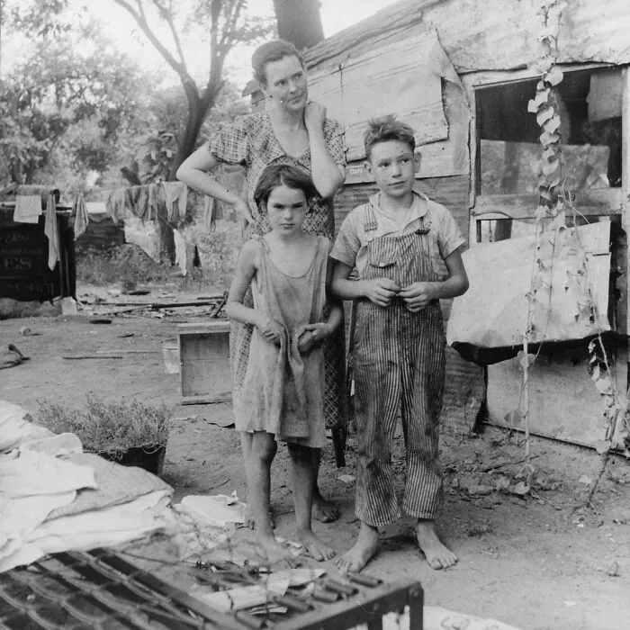 Familia durante la Gran Depresión