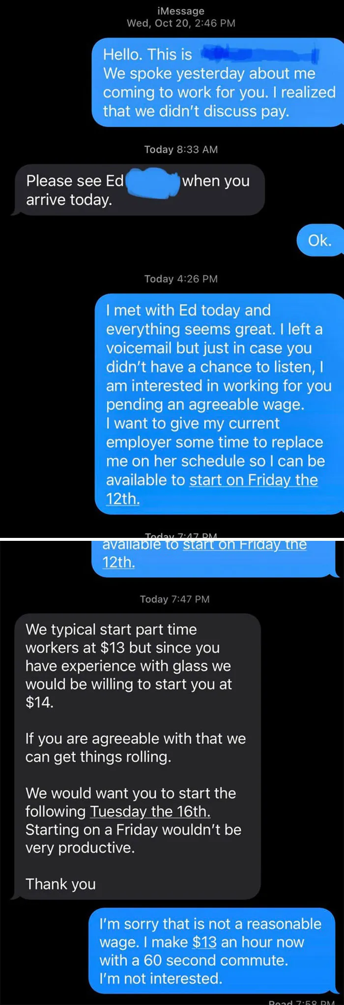 Workers That Took Back Control Share Their Career-Ending Texts (New Pics)