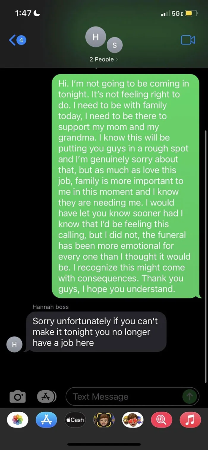 Workers That Took Back Control Share Their Career-Ending Texts (New Pics)