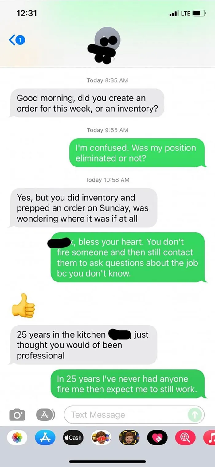 Workers That Took Back Control Share Their Career-Ending Texts (New Pics)