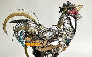 This Artist Repurposes Scrap Metal, Discarded Objects, And Textile Into Animal Sculptures (20 New Pics)
