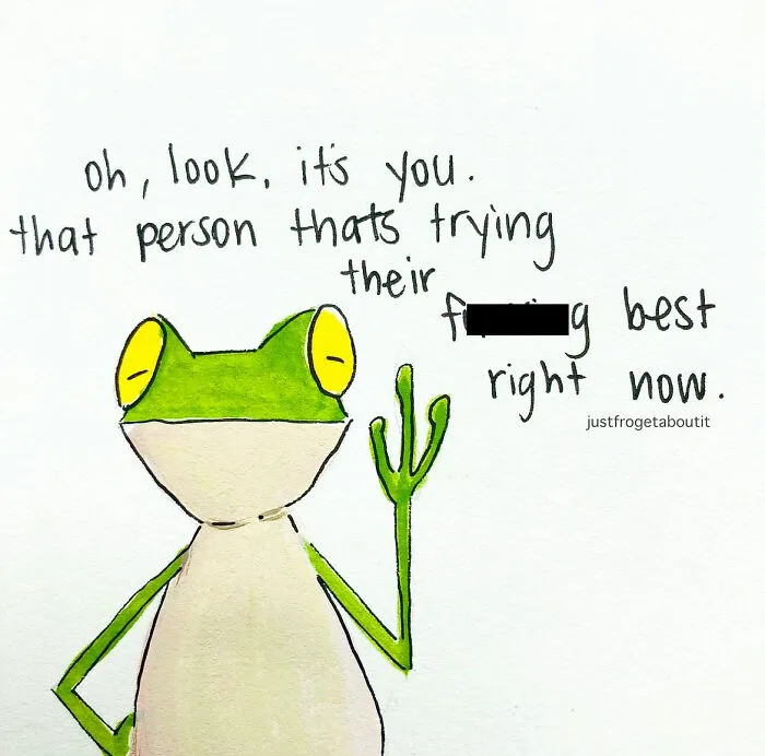 Artist Creates 39 Adorable Frog Illustrations Encouraging Self-Love And Resilience