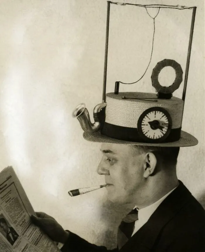 Portable Radio In A Straw Hat, Made By An American Inventor. United States Of America, Place Unknown, 1931