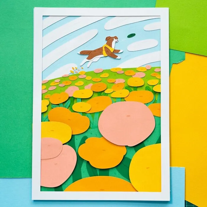 30 Colorful Layered Paper Illustrations By Sarah Capon