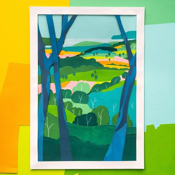 30 Colorful Layered Paper Illustrations By Sarah Capon