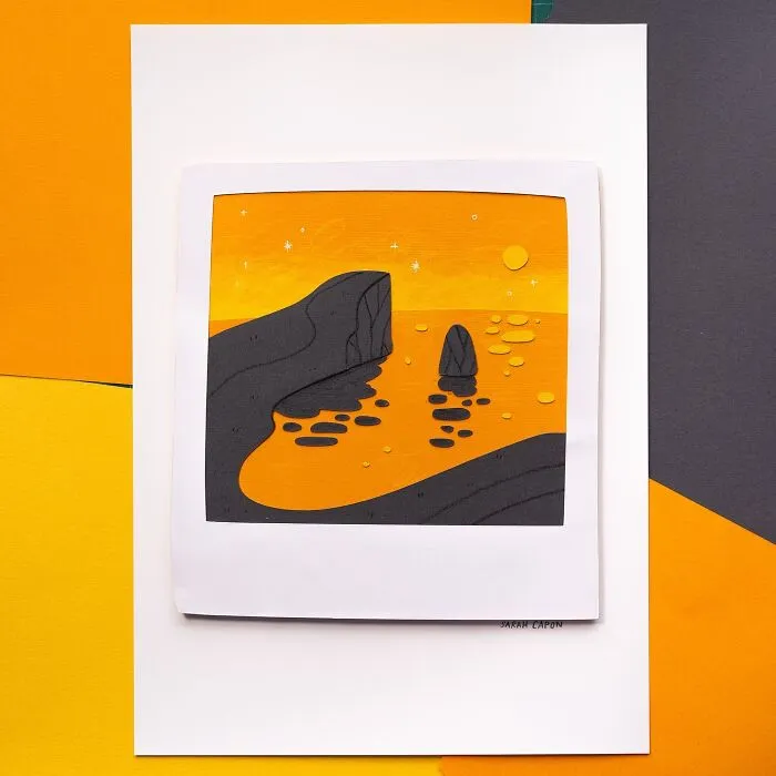 30 Colorful Layered Paper Illustrations By Sarah Capon