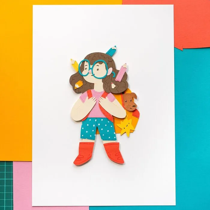 30 Colorful Layered Paper Illustrations By Sarah Capon