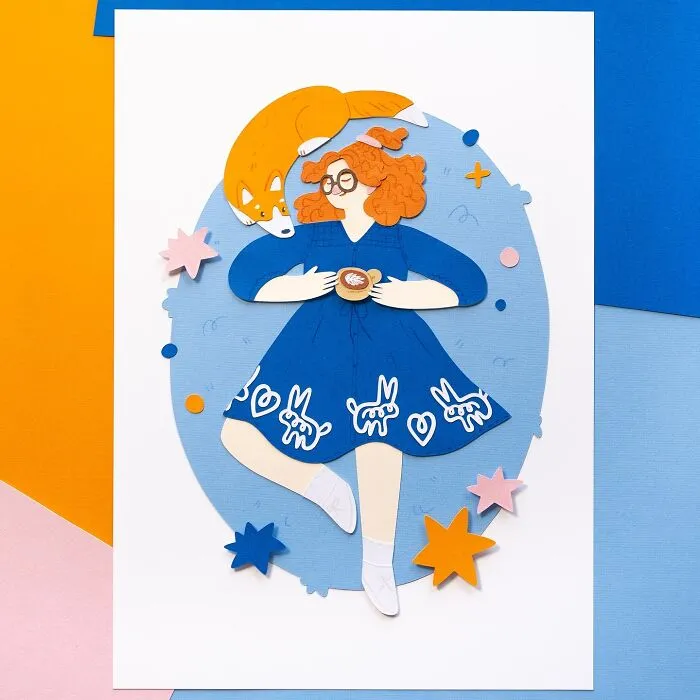 30 Colorful Layered Paper Illustrations By Sarah Capon